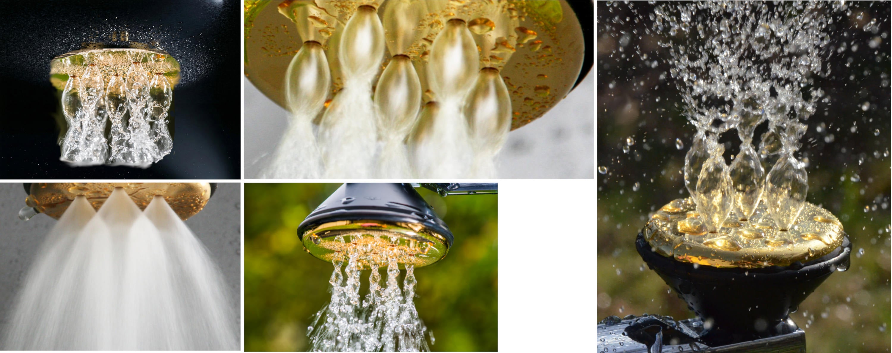 Kristallwirbel® Dusche "Prana Solaris 6" Gold - Titan | Erneuerung, Freude & Kraft