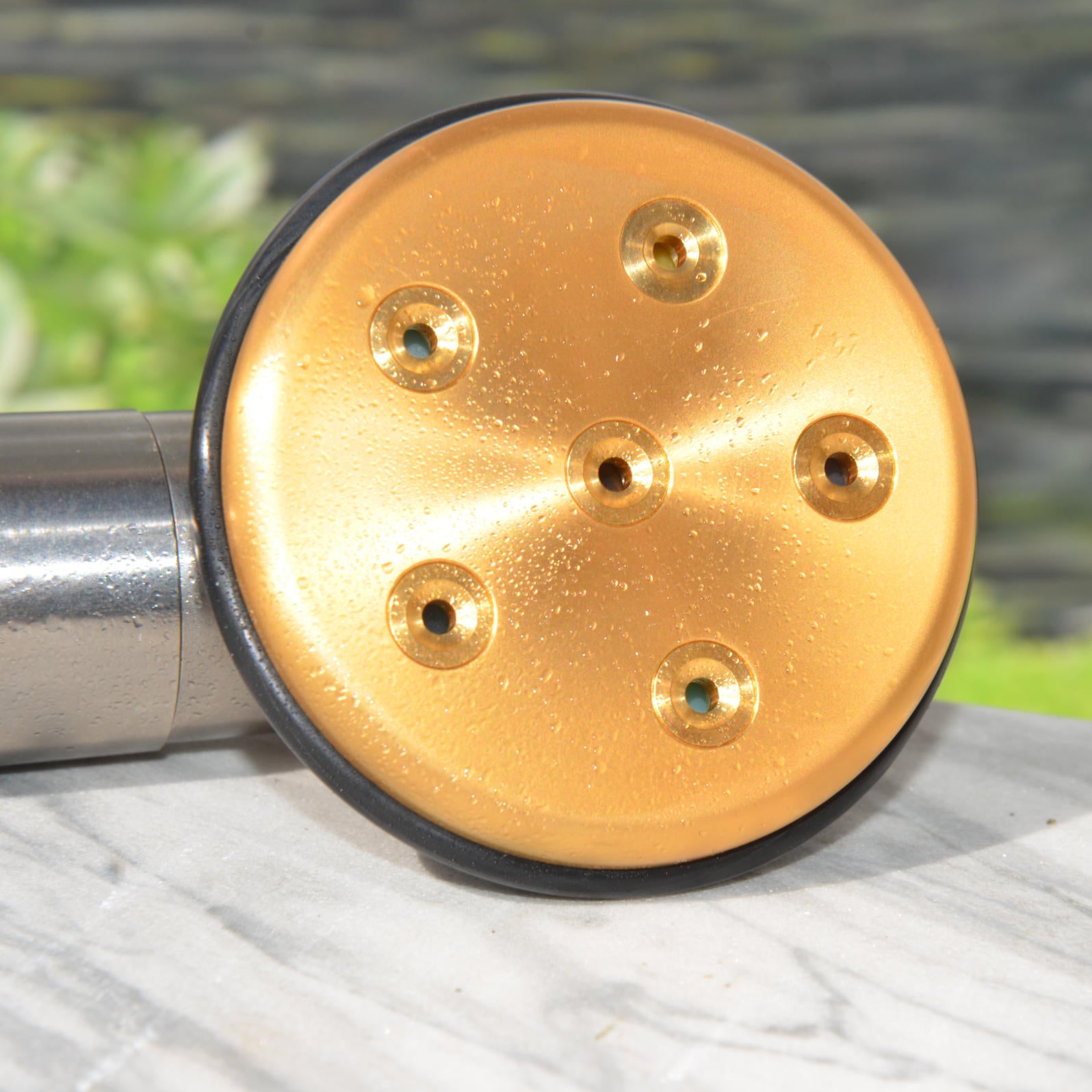 Kristallwirbel® Dusche "High-Gold Quantum 6" Titan-Gold