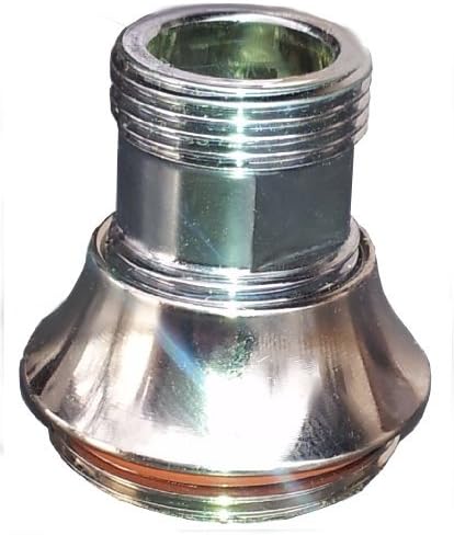 M15x1 x M22x1 | Adapter, transition M15 female thread x M22 male thread, chrome-plated