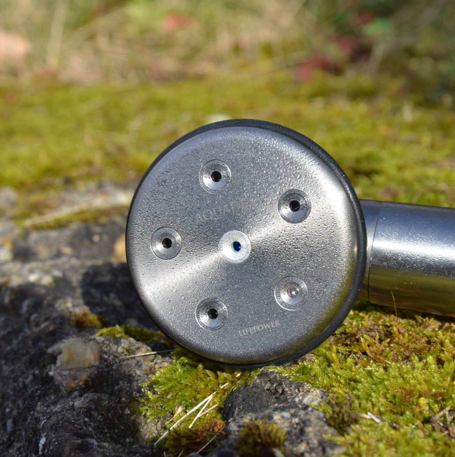 Kristallwirbel® Dusche „Waterfall 6“ Titan | Klarheit & Verbindung