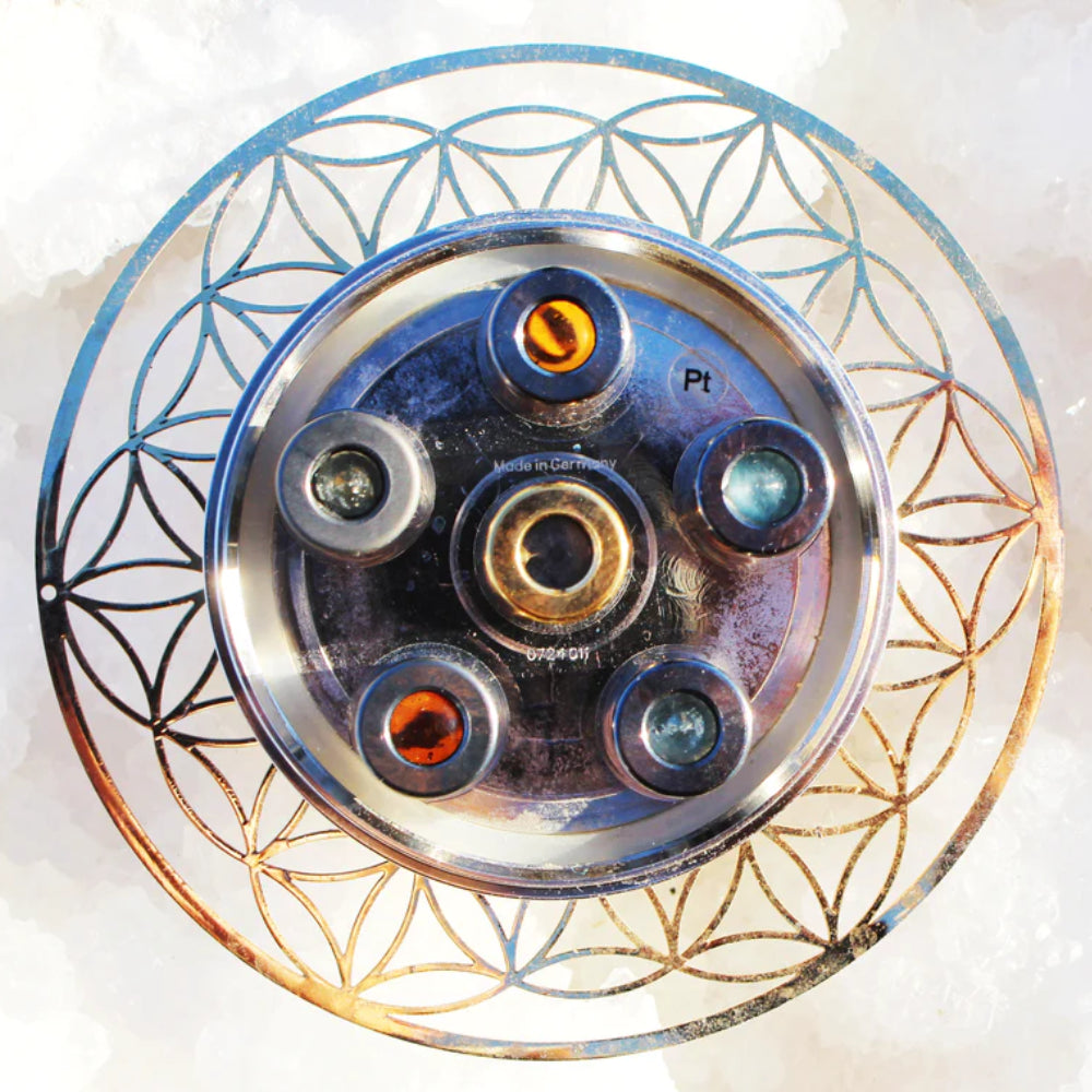 Kristallwirbel Duschkopf „True Self 6“ - Titan-Platin