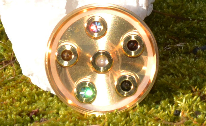 Kristallwirbel® Dusche "High-Gold Quantum 6" Titan-Gold