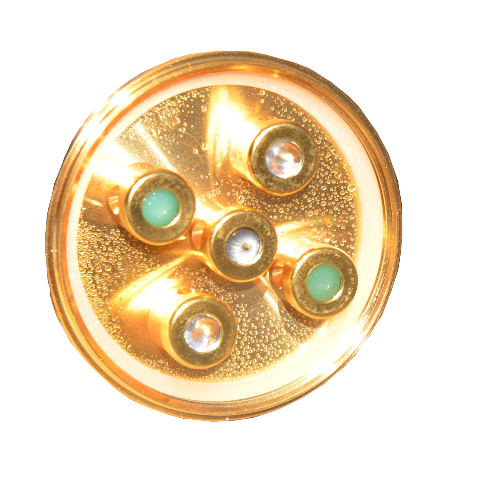 Kristallwirbel® Dusche "Prana Solaris 5" Titan-Gold | Erneuerung, Kraft & Befreiung