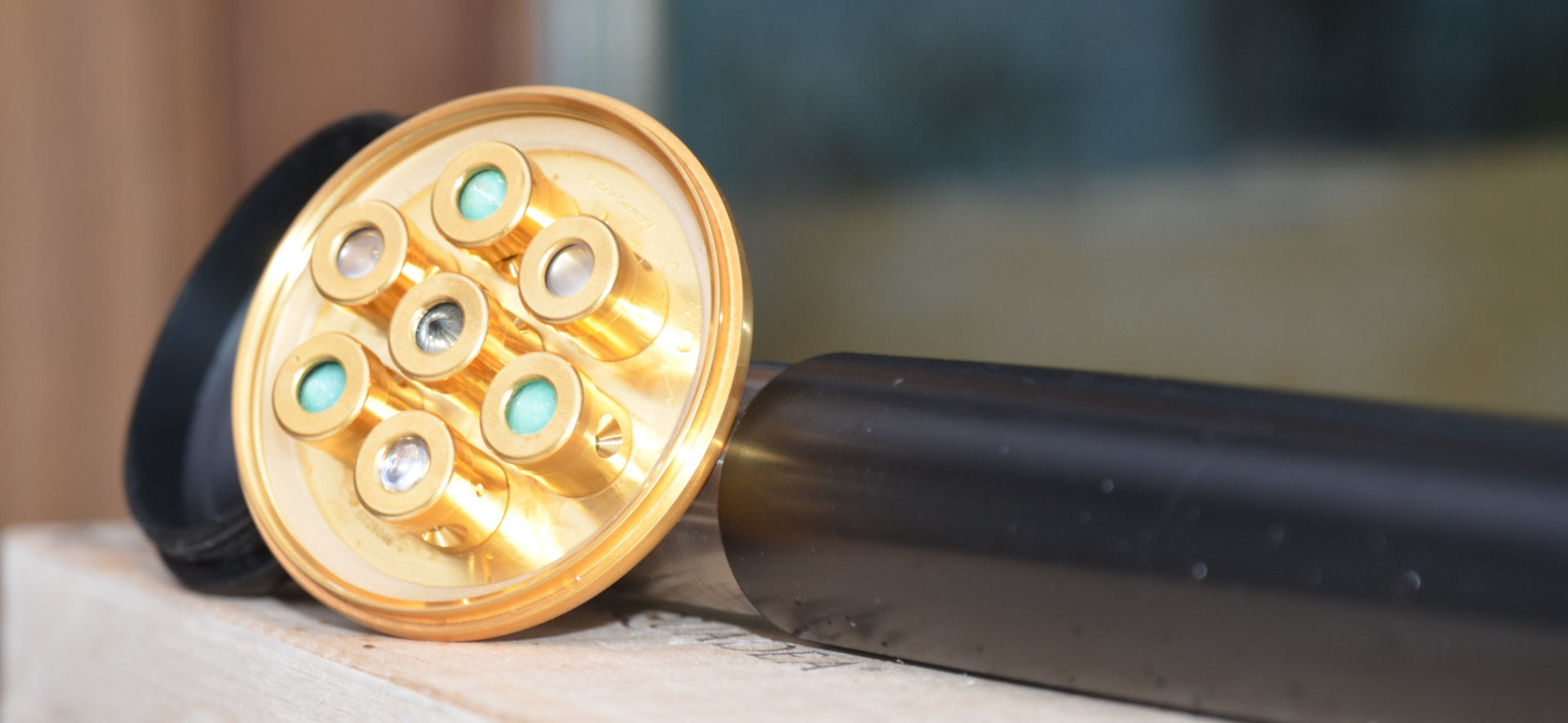 Kristallwirbel® Dusche "Prana Solaris" Titan-Gold | Erneuerung & Befreiung