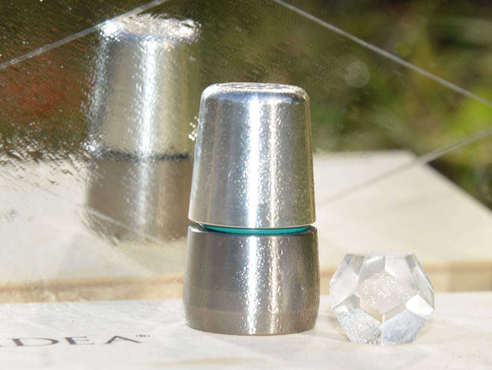 Kristwallwirbel® ToneOne Titan "Phoenix Flow" | Edelshungit - Rubin