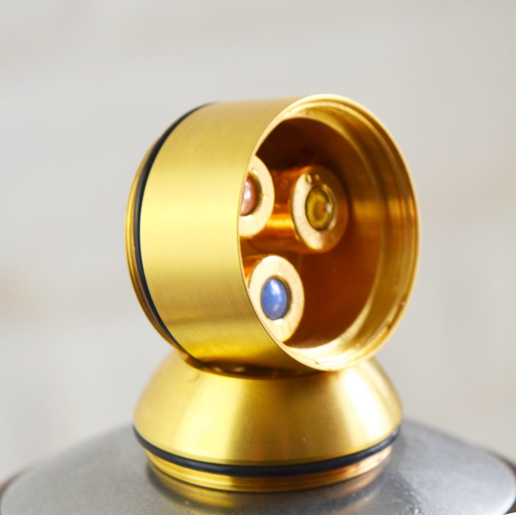 Kristallwirbel® Water Swirler "Trinity" | Titanium Gold | MODULE
