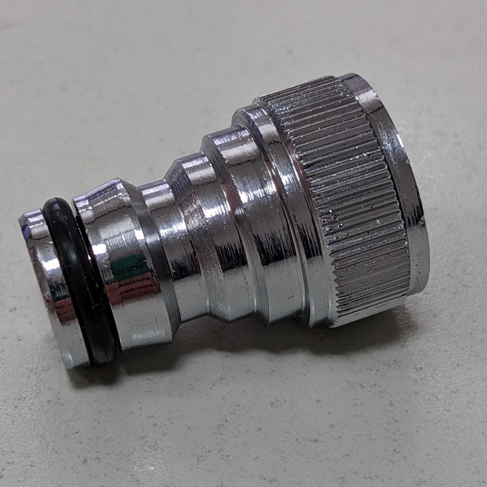 Adapter plug-in system Gardena compatible 1/2" internal thread / chrome-plated brass