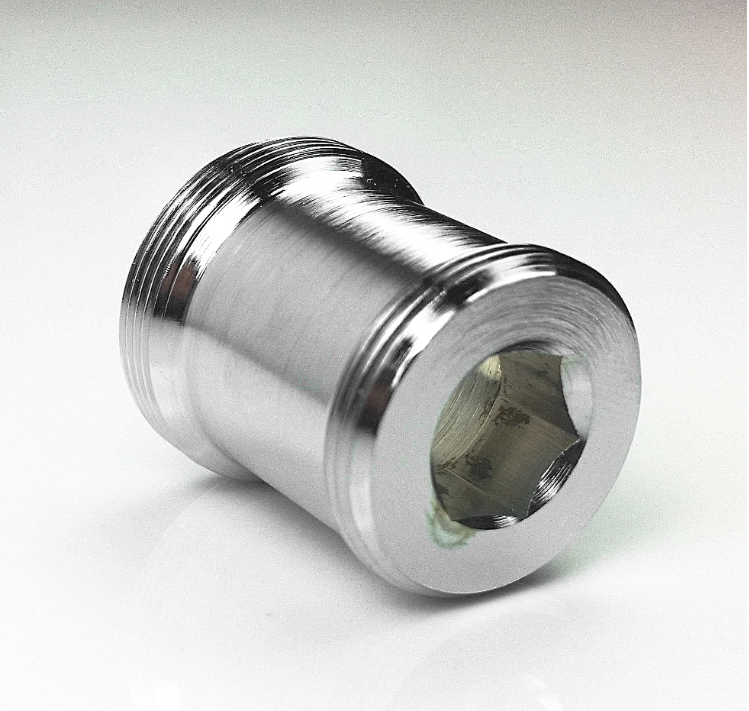 Adapter M22 AG x M24 AG, superlang, für Perlstrahler-Gewinde am Wasserhahn M22x1 auf M24x1 - AQUADEA GmbH