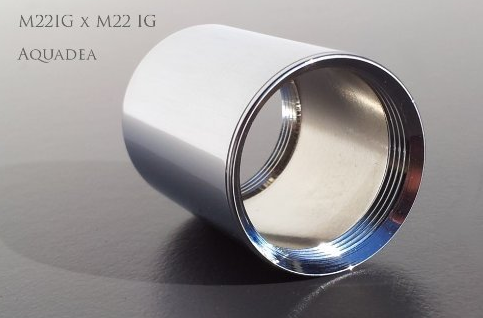Adapter M22 IG x M22 IG, Verlängerung je M22 Innengewinde - AQUADEA GmbH
