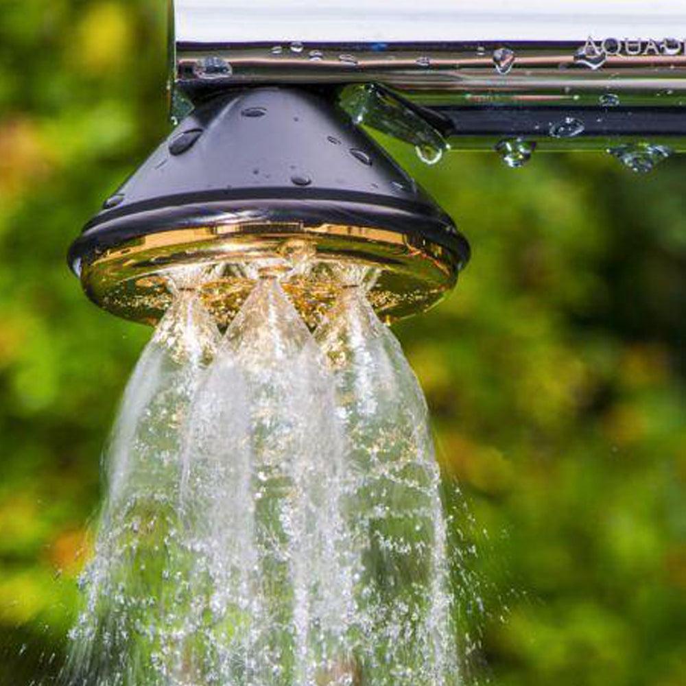 Kristallwirbel®-Kammer Duschkopf LifePower 5 "Sonne" | Gold - AQUADEA GmbH