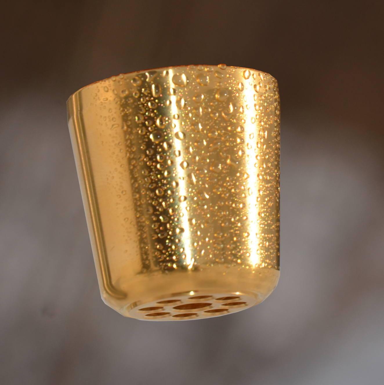 Kristallwirbel®-Kammer Wasserverwirbler LifeSource Basic | Titan-Gold | - AQUADEA GmbH