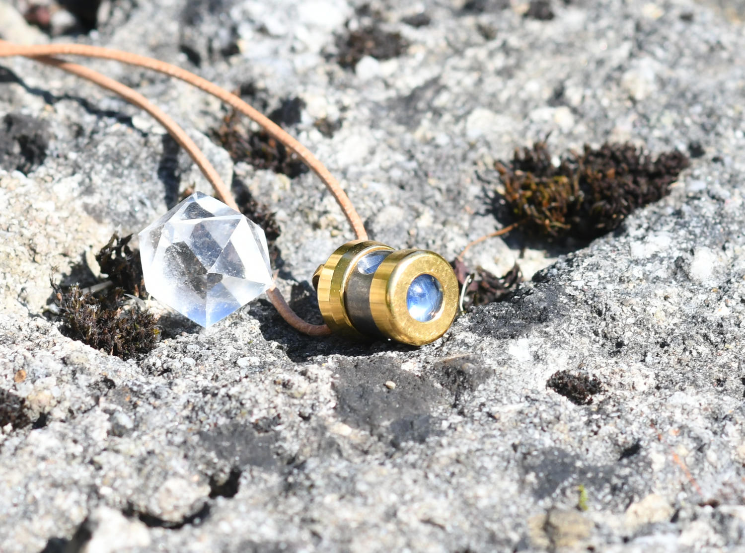 Cohérence 5 Gold -Titan  | Herzkohärenz Anhänger - Titan, Highflow, Ge, Kyanit