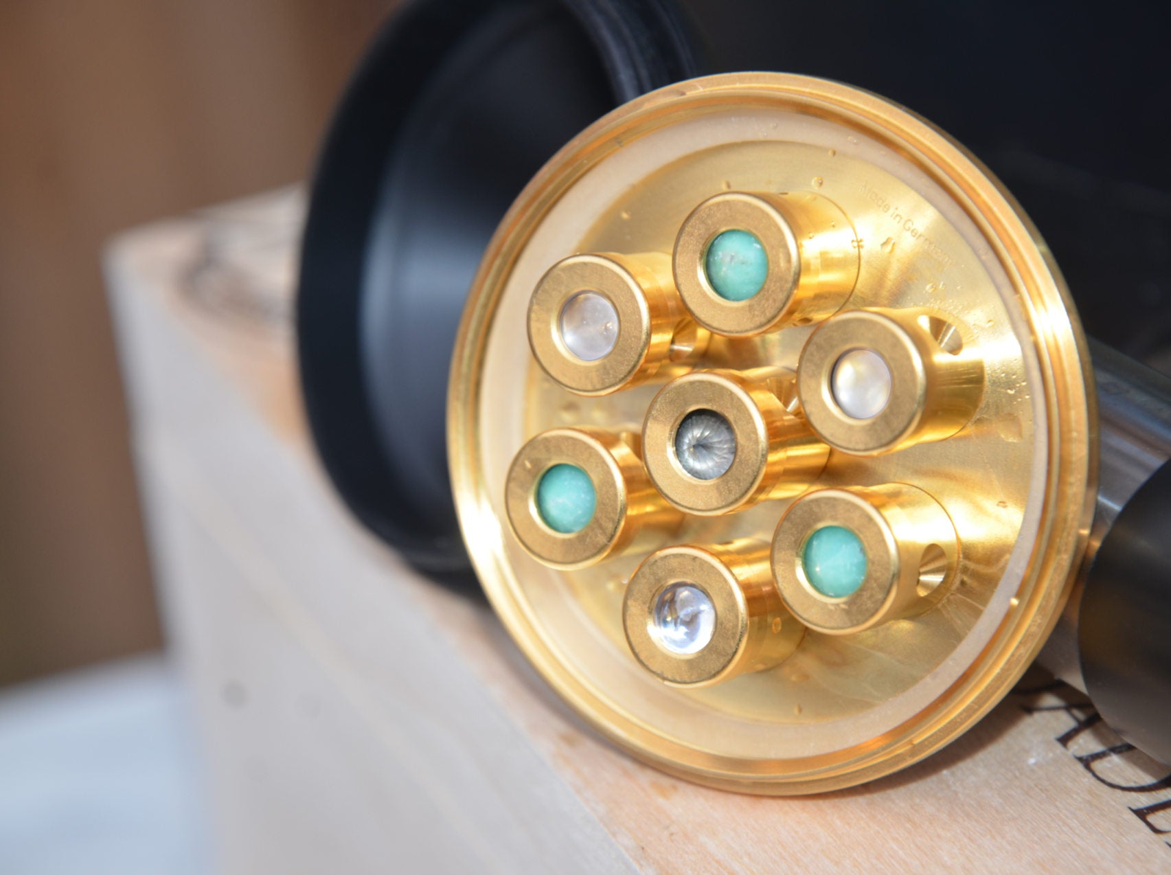 Kristallwirbel® Dusche "Prana Solaris" Titan-Gold | Erneuerung & Befreiung