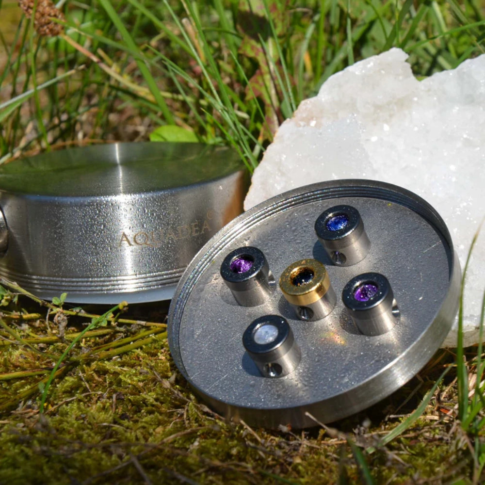 Nuummit Far Coasts | Titan,  Edelstahl | Kristallwirbel Dusche LifePower 5