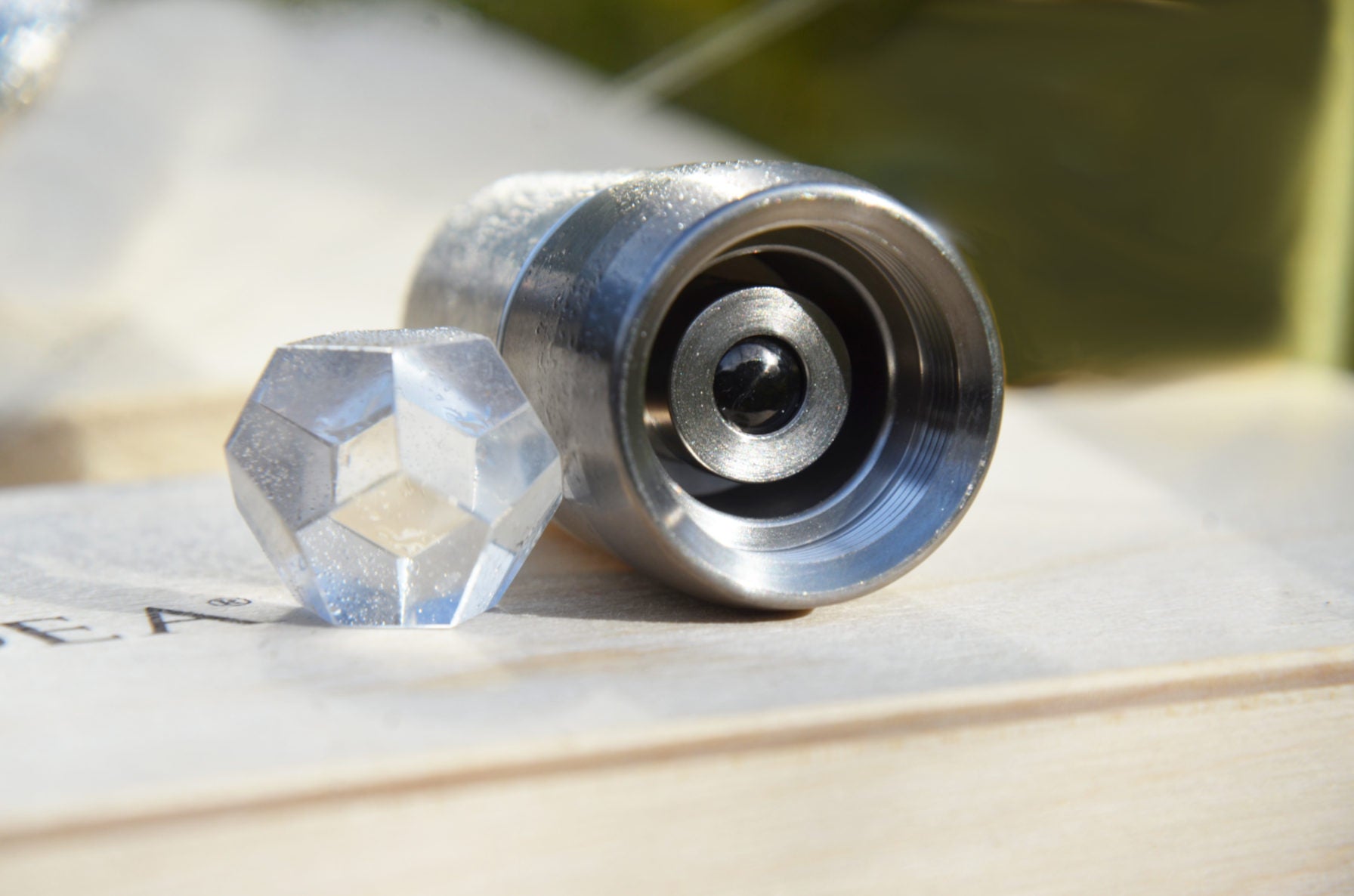 Kristwallwirbel® ToneOne Titan "Phoenix Flow" | Edelshungit - Rubin