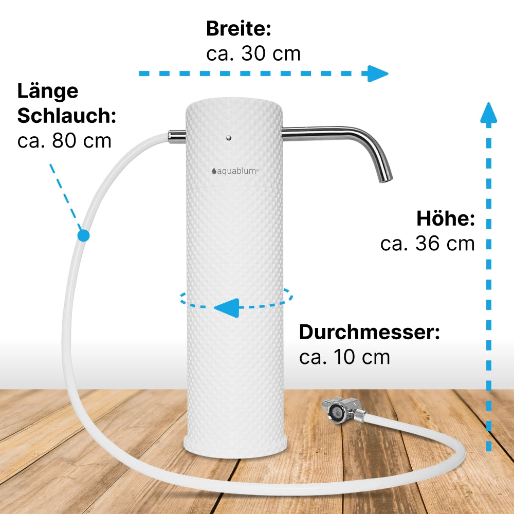 Paket-Angebot Trinkwasserfilter "bloomi" 2-stufig mit Edelstahl + Tone One Basic Titan