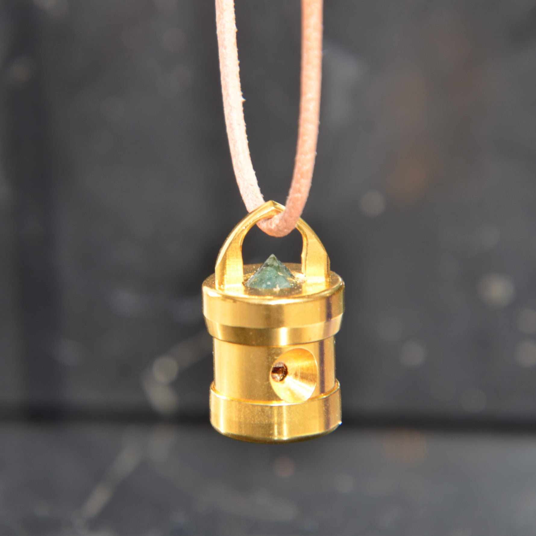 Cohérence One Smaragd - Gold |   Herzkohärenz Anhänger   -  Gold, Smaragd, Tantal, Highflow, Rubin