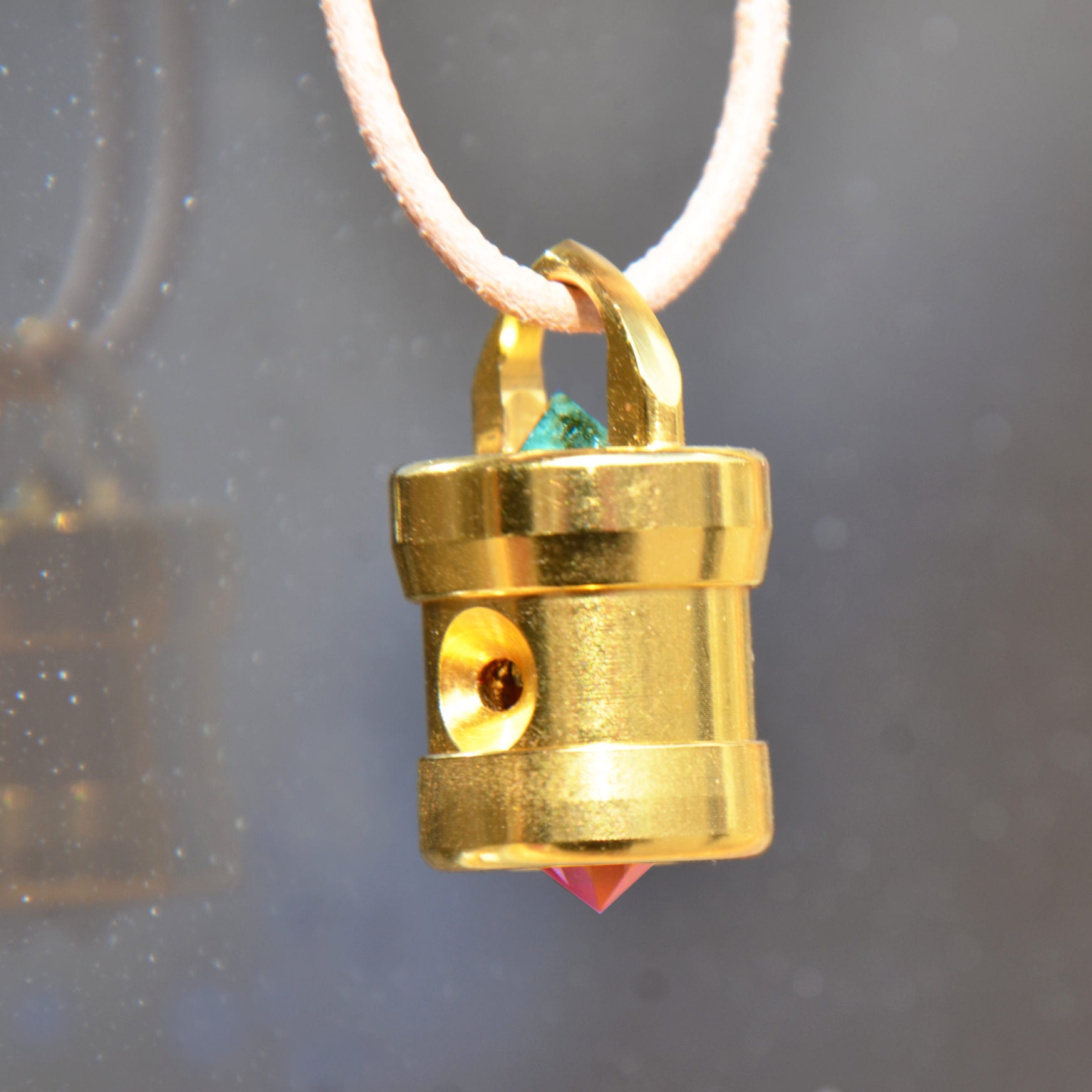 Cohérence One Smaragd - Gold |   Herzkohärenz Anhänger   -  Gold, Smaragd, Tantal, Highflow, Rubin