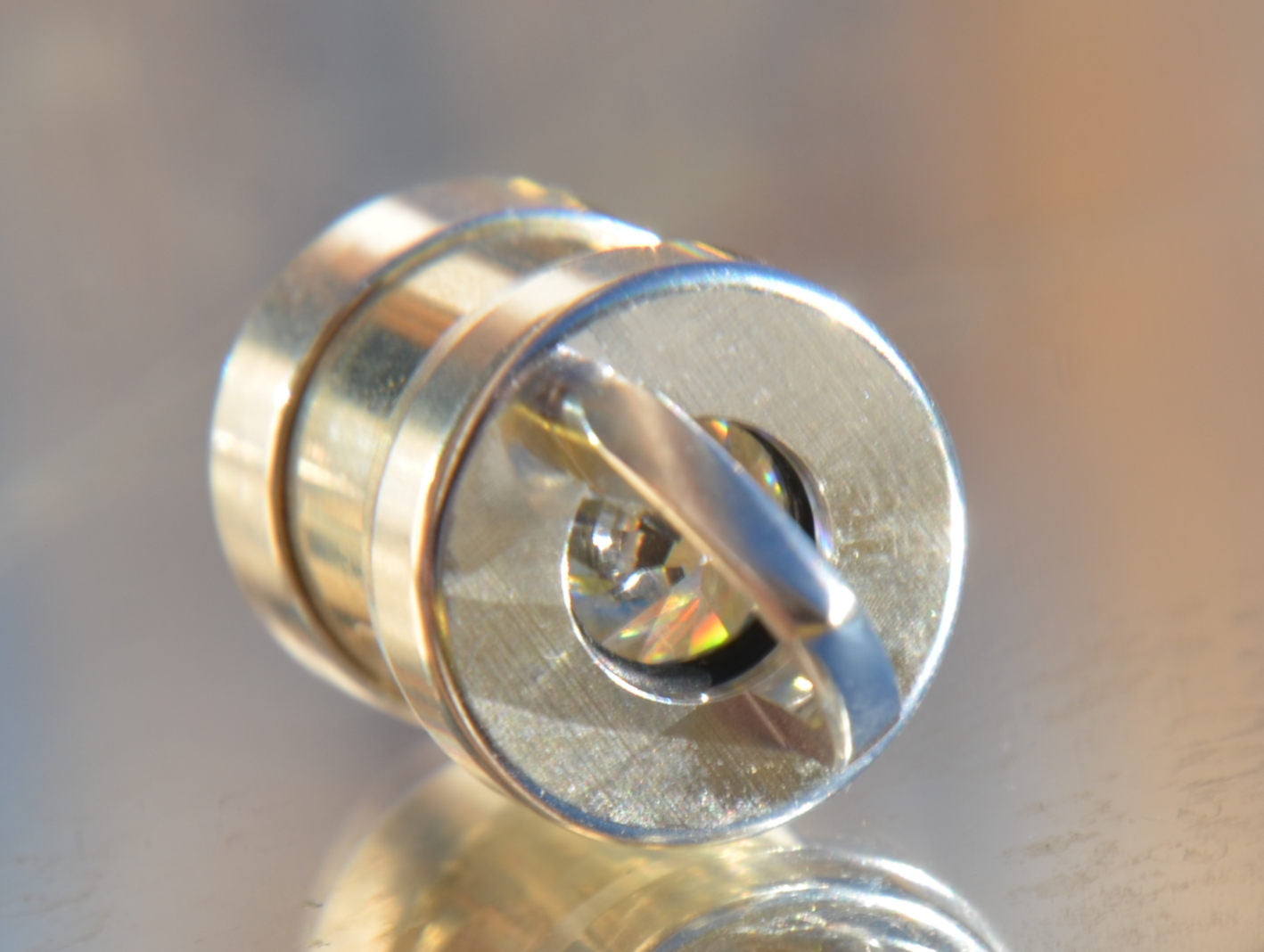 Herzkohärenz Kristallwirbel® Schmuckanhänger „Nova Artemis" Silber | HighFlow Kristall, Mondstein