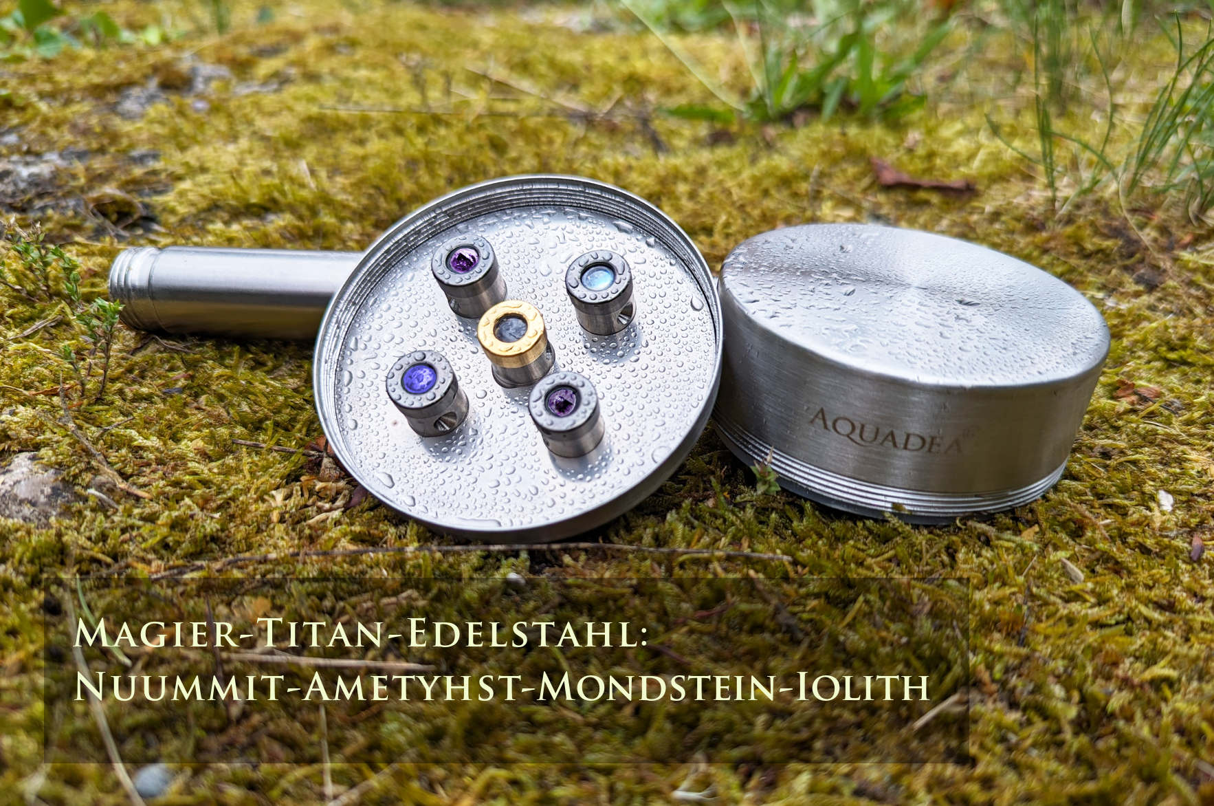 Nuummit Far Coasts | Titan,  Edelstahl | Kristallwirbel Dusche LifePower 5